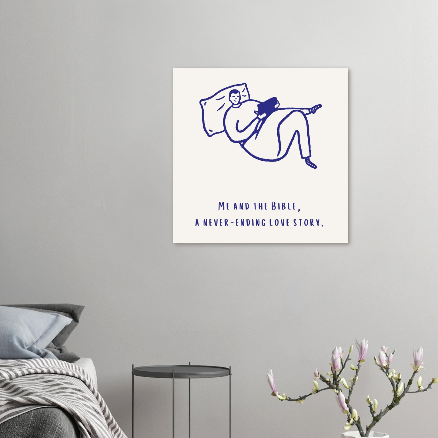 Christliches Poster 'Me and the Bible - A Never-Ending Love Story'