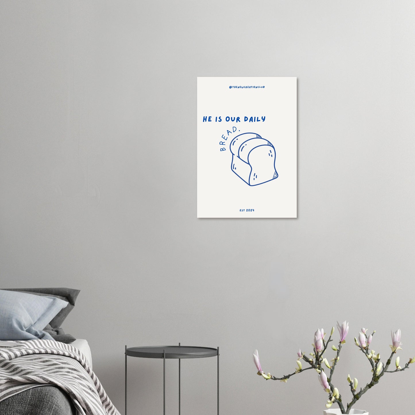 Christliches Poster 'He is the Bread of Life' – Inspirierende Wandkunst für den Glauben
