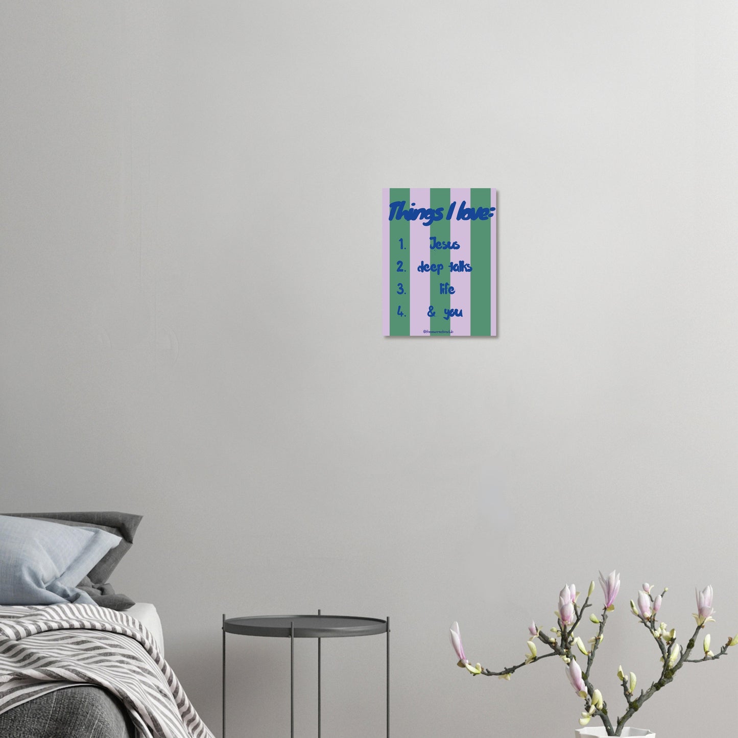Things I love - Christian poster on semi-matte paper