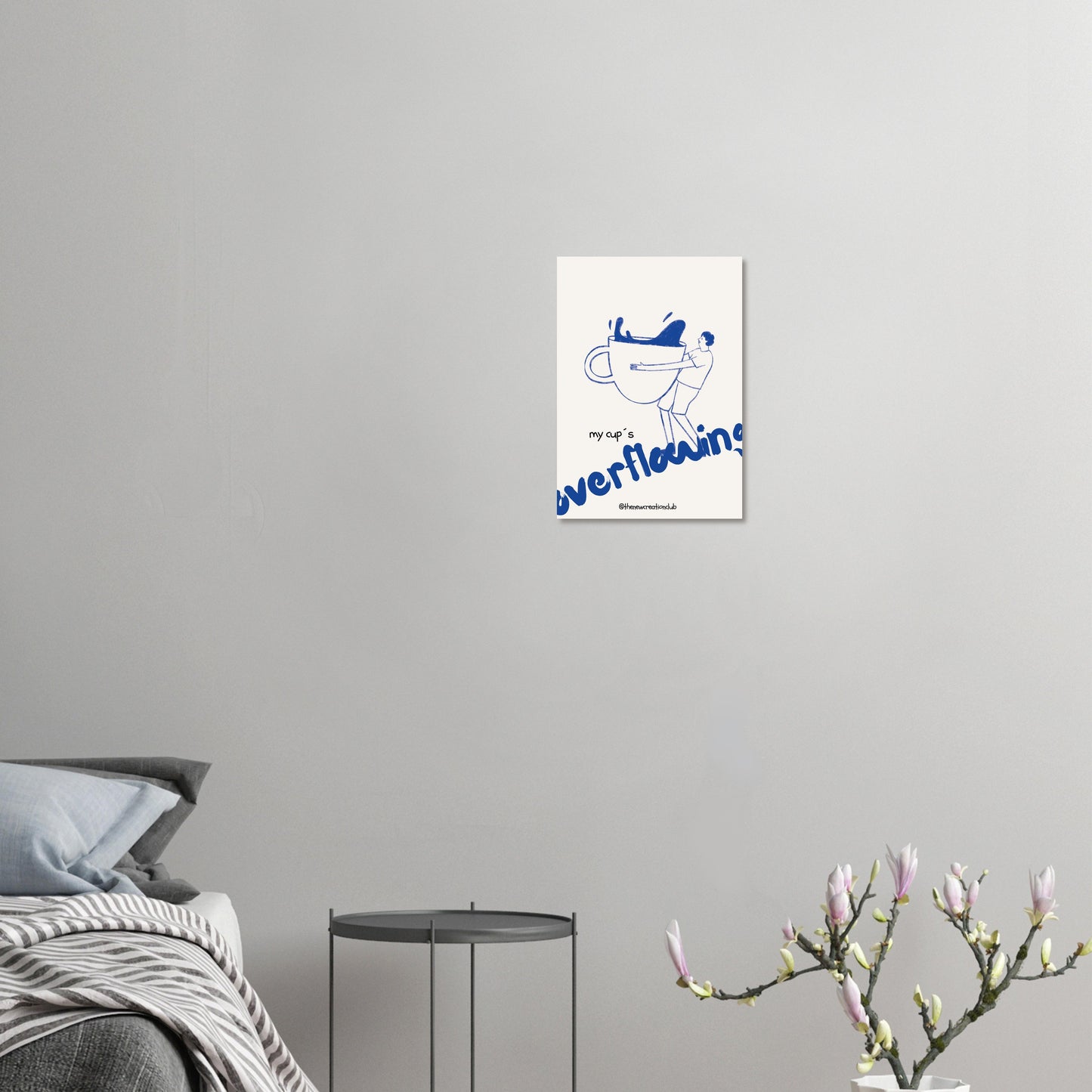 Inspirational Psalm 23 Poster – My Cup Is Overflowing Décor