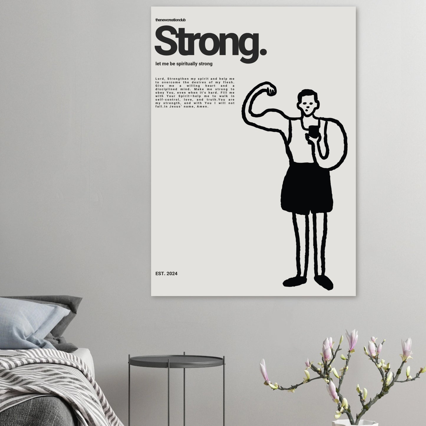 Christian Poster - Strong