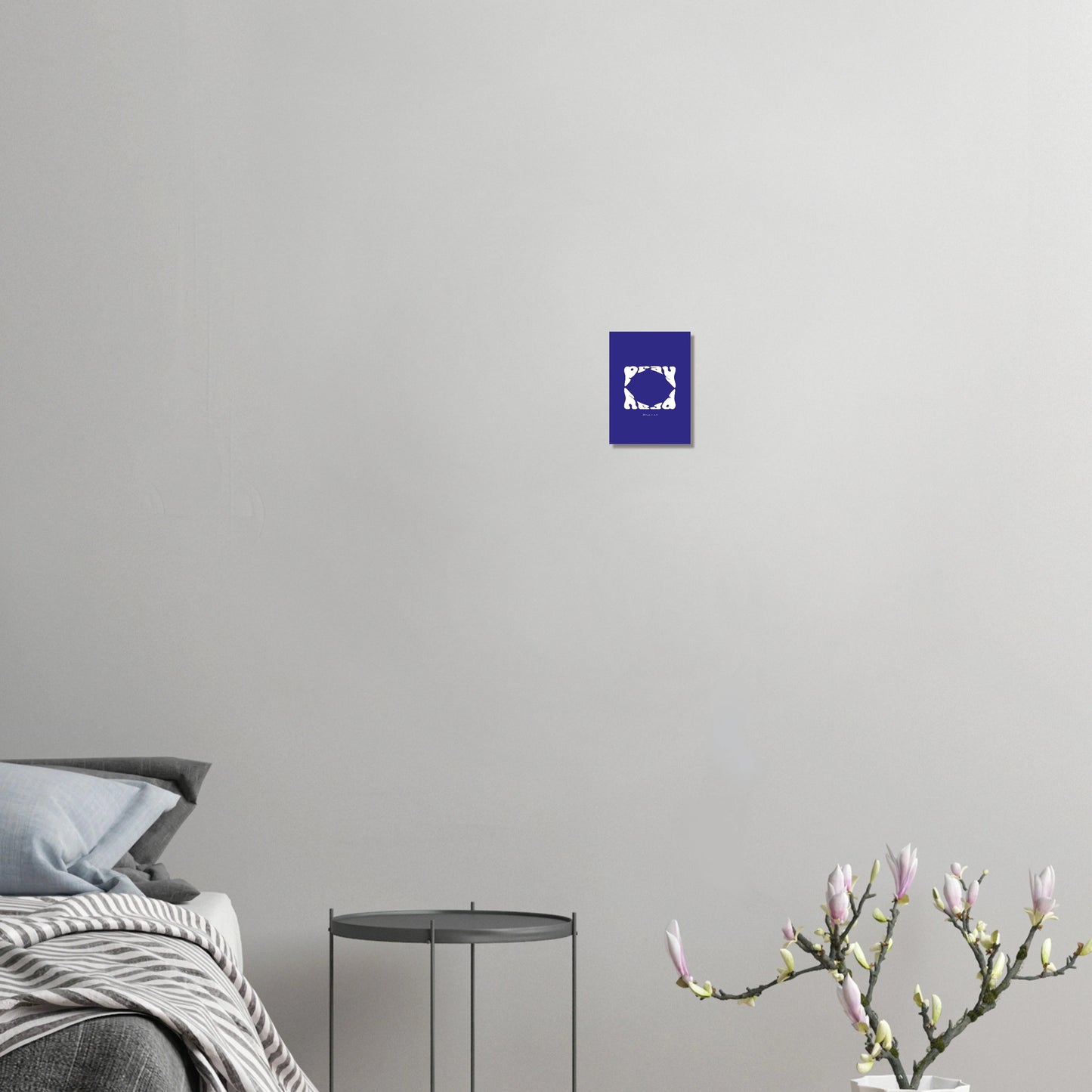 Pray Poster- Blue and White