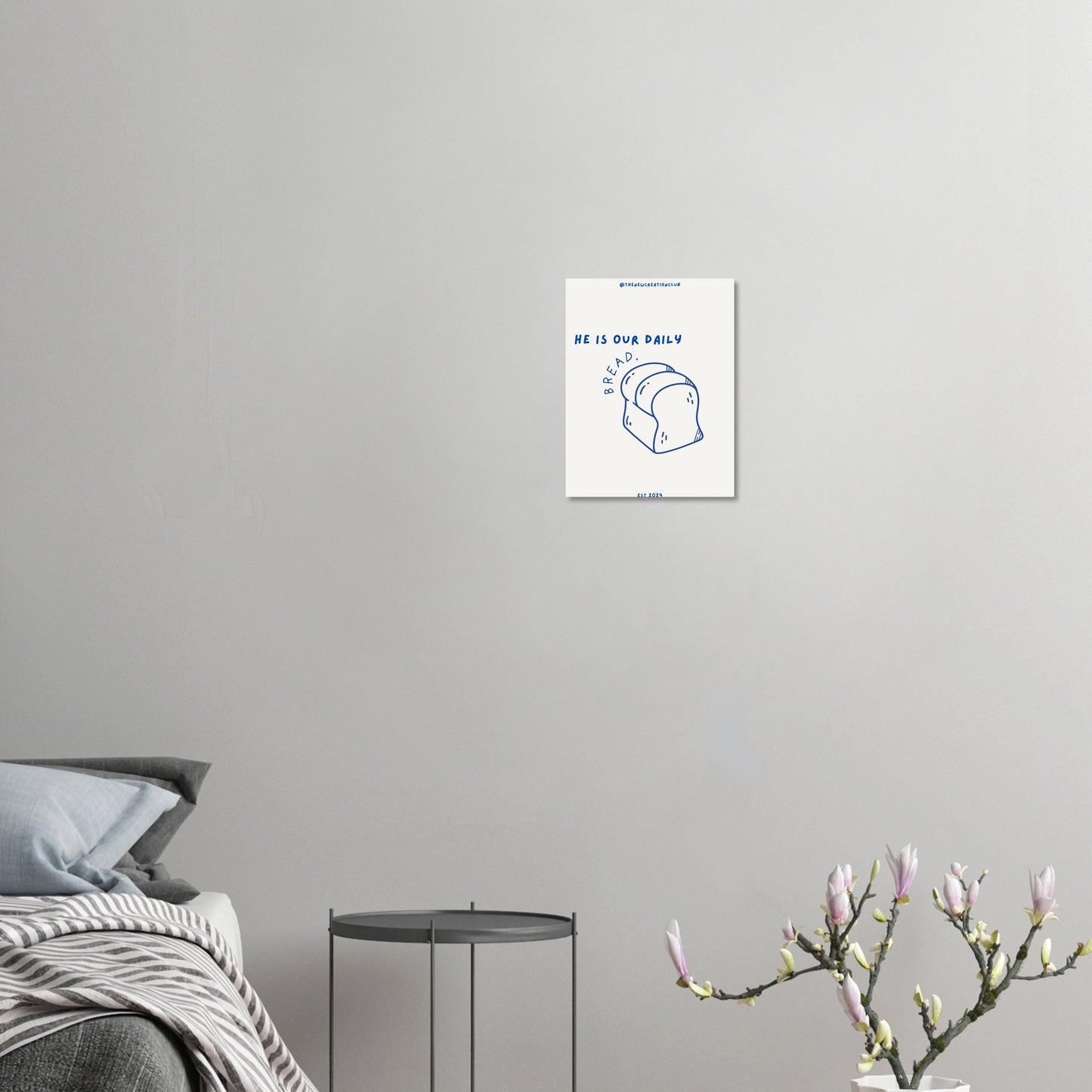Christliches Poster 'He is the Bread of Life' – Inspirierende Wandkunst für den Glauben