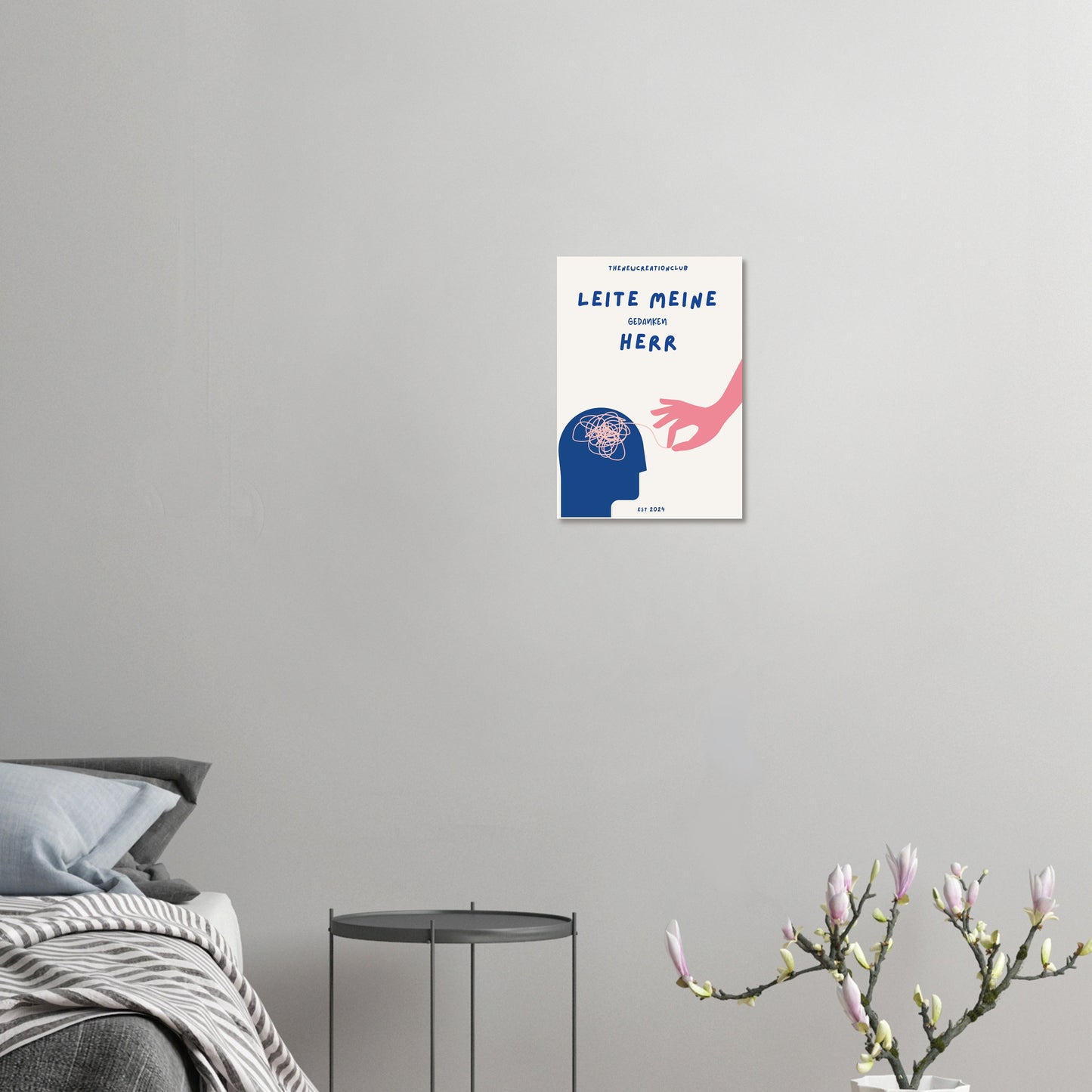 Leite meine Gedanken Herr Poster - Christliches Poster
