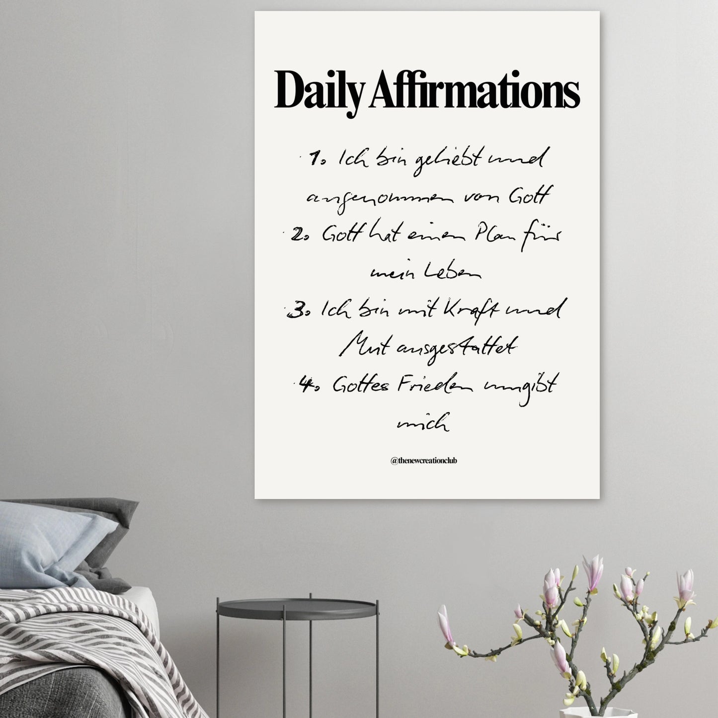 Daily Affirmations -  Schwarz und Weiß