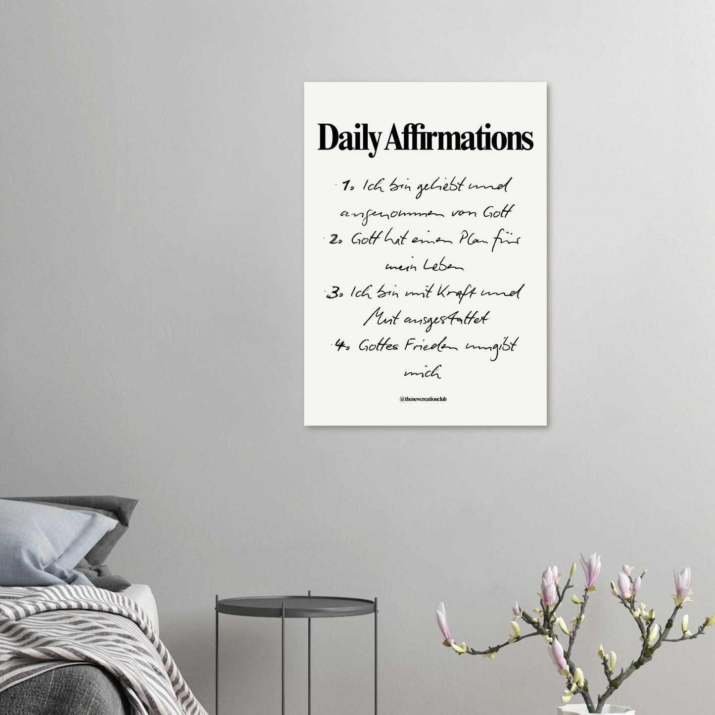 Daily Affirmations -  Schwarz und Weiß