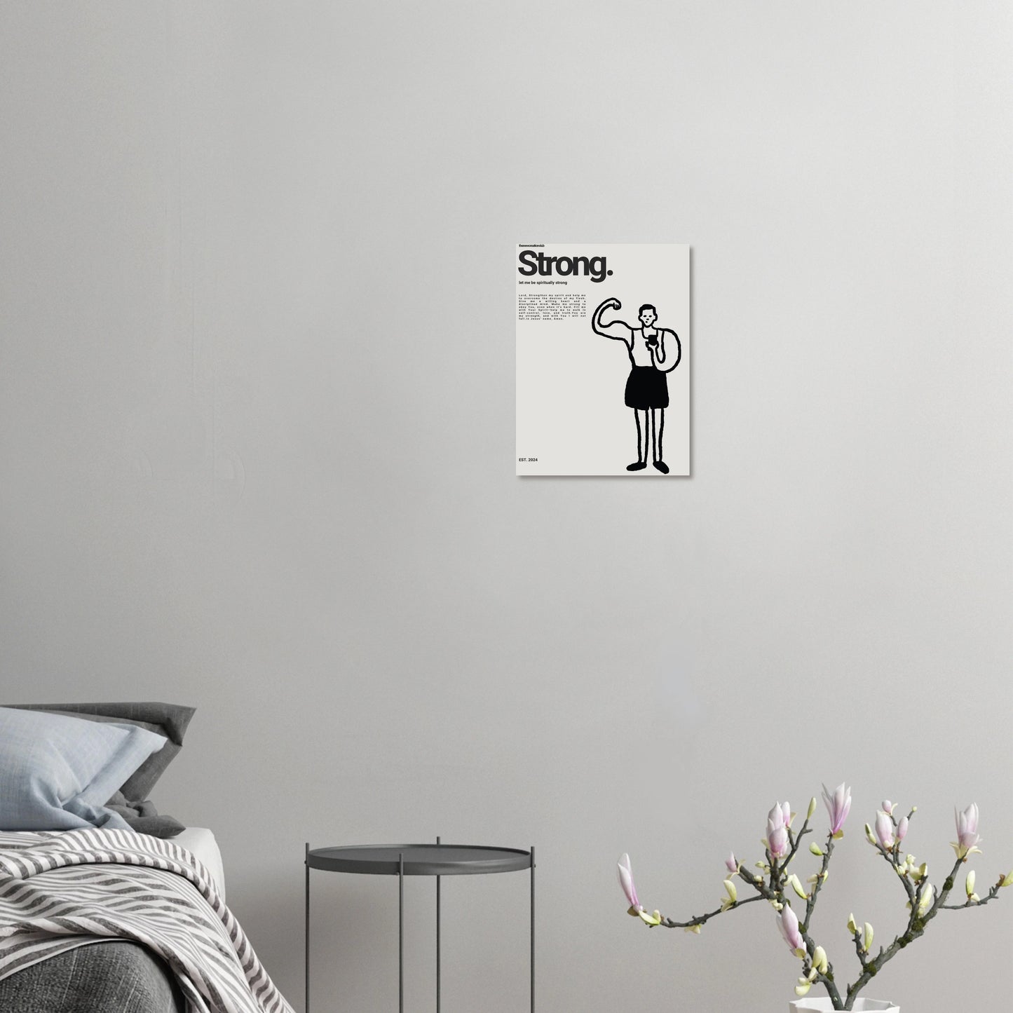 Christliches Poster - Strong