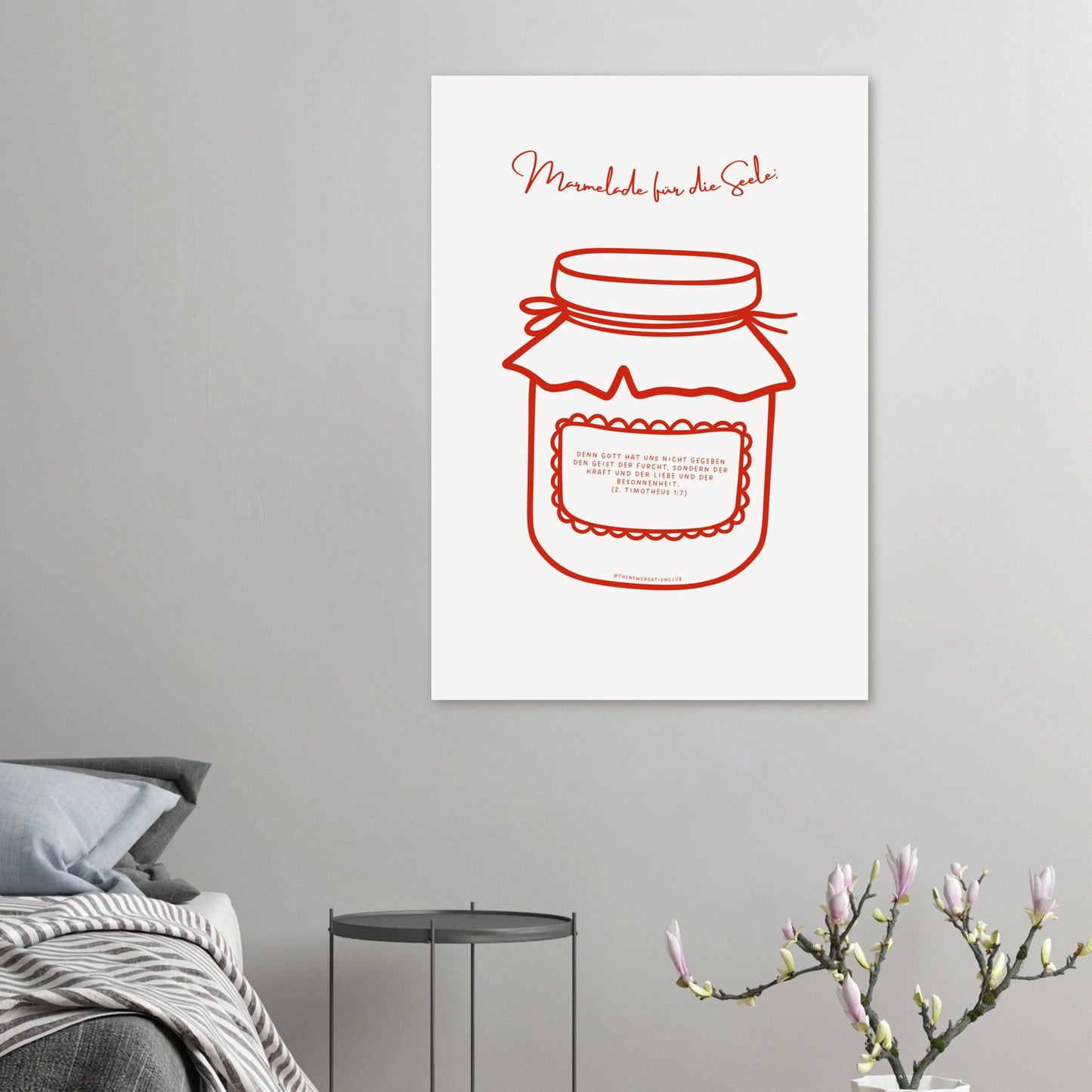 Marmelade für die Seele - Christliches Poster