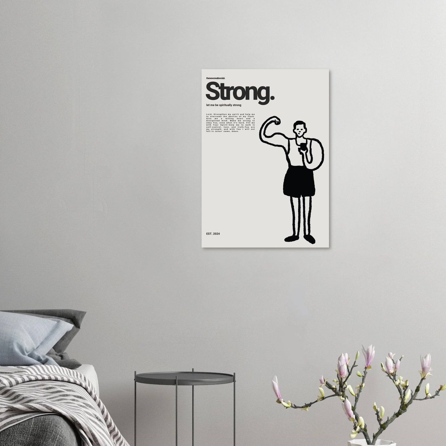 Christliches Poster - Strong