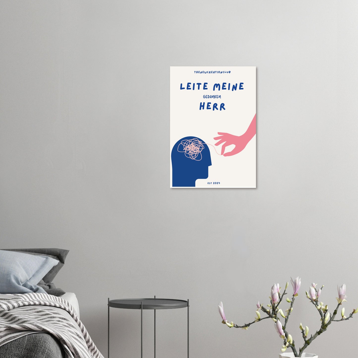 Leite meine Gedanken Herr Poster - Christliches Poster