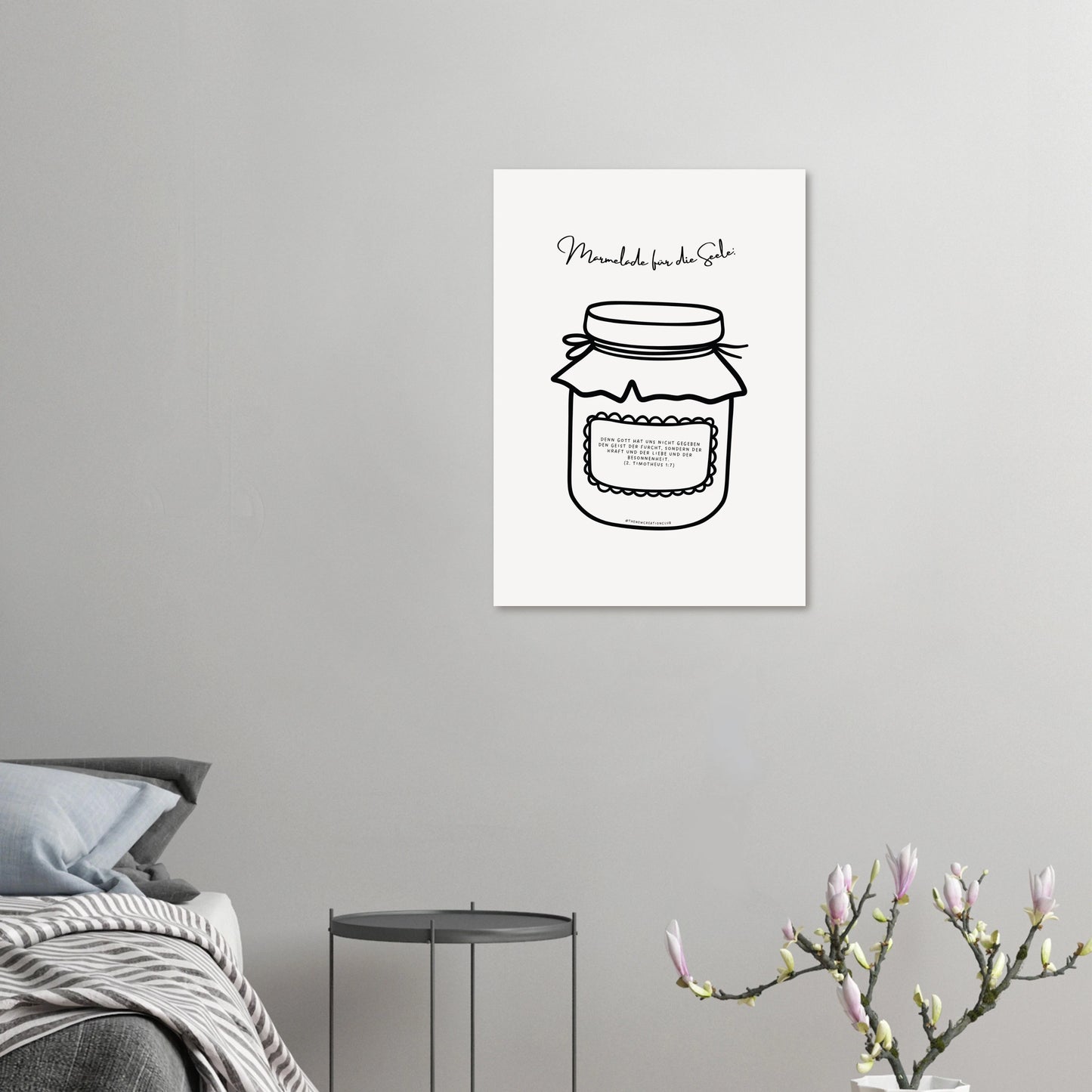 Marmelade für die Seele - Christliches Poster