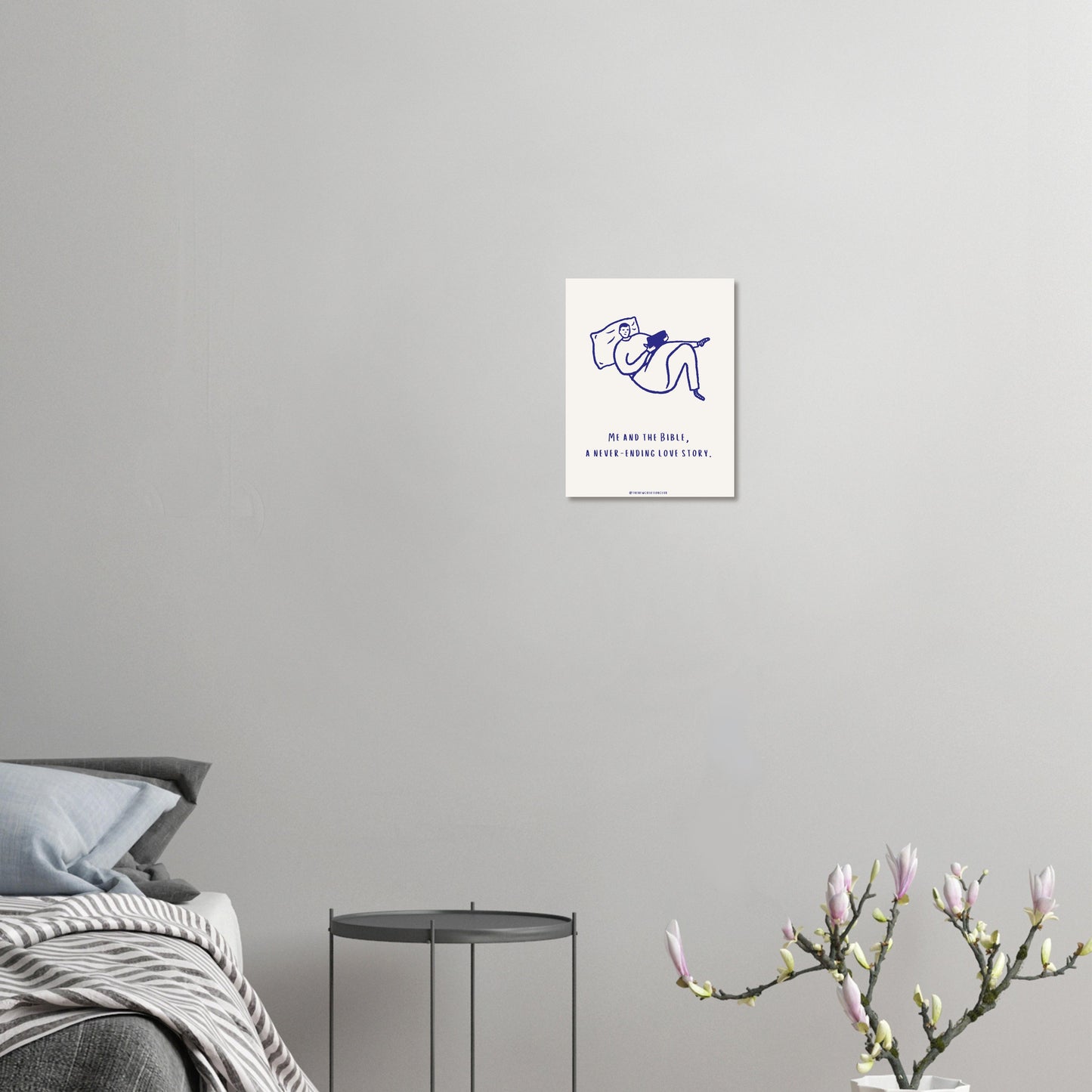 Christliches Poster 'Me and the Bible - A Never-Ending Love Story'