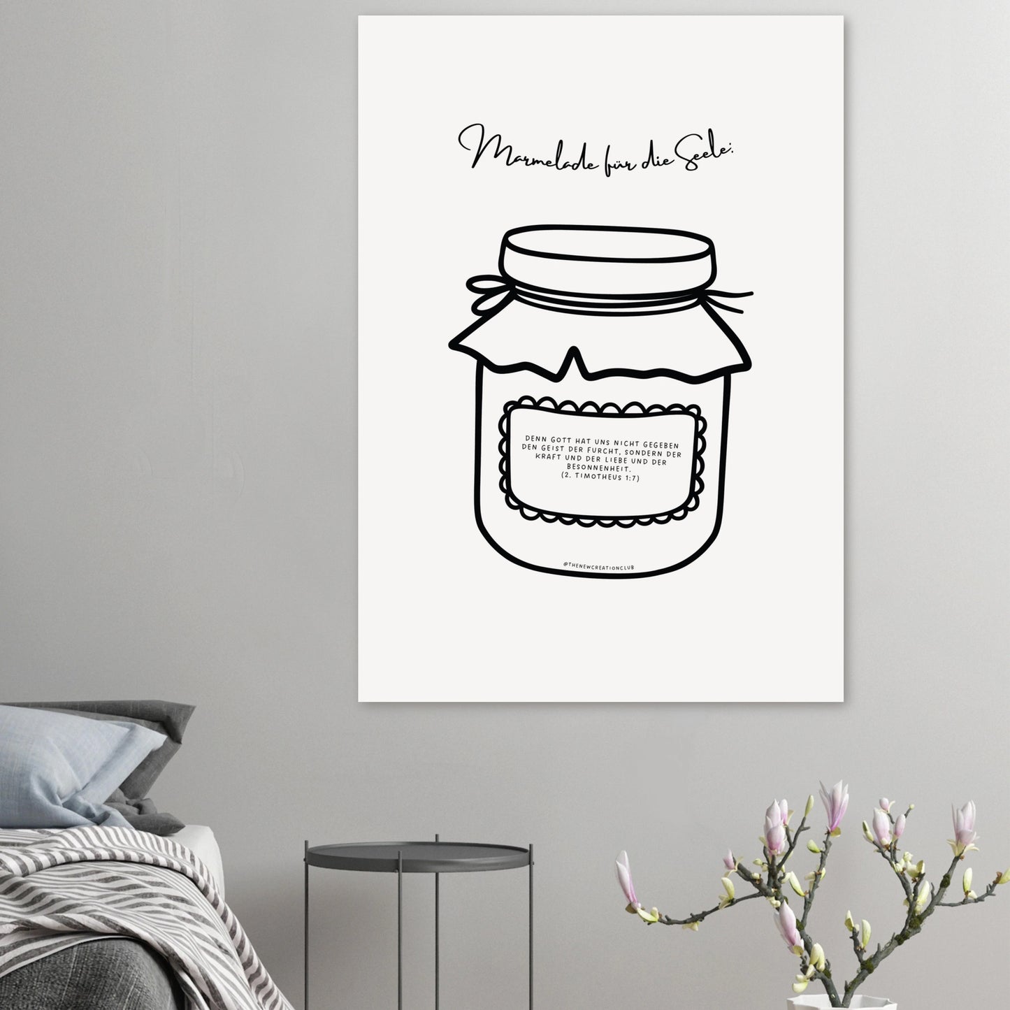 Marmelade für die Seele - Christliches Poster