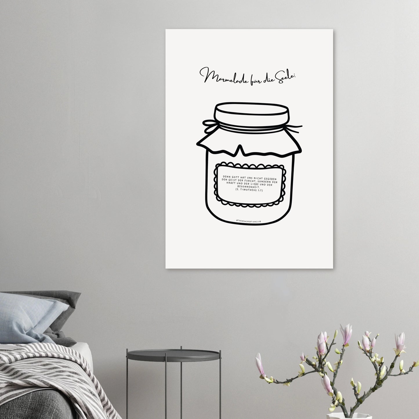 Marmelade für die Seele - Christliches Poster