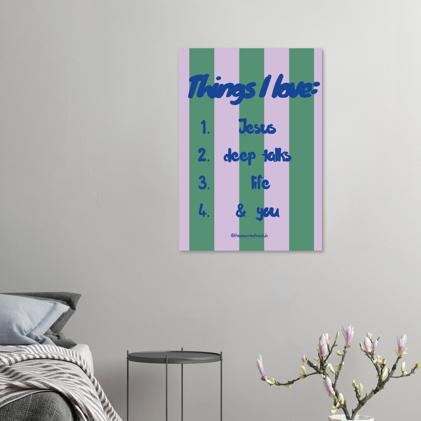 Things I love - Christian poster on semi-matte paper