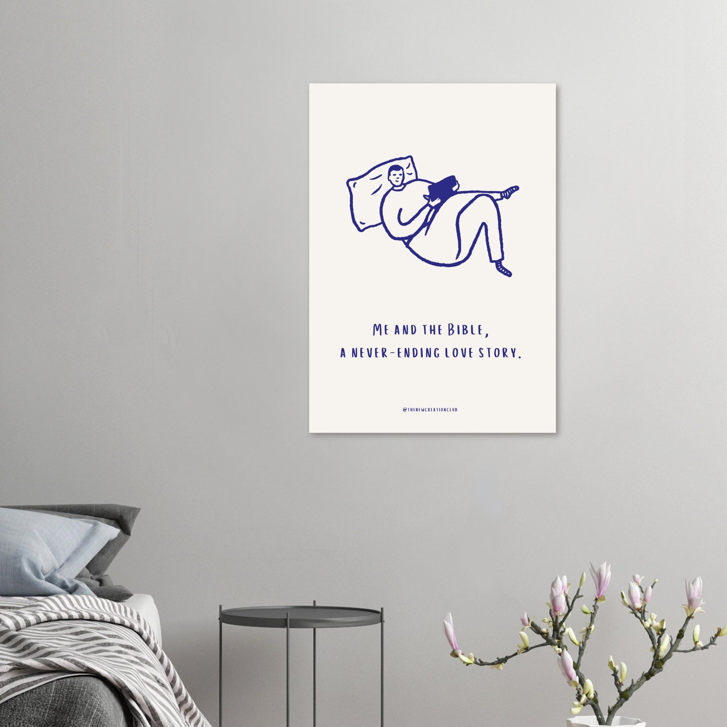 Christliches Poster 'Me and the Bible - A Never-Ending Love Story'