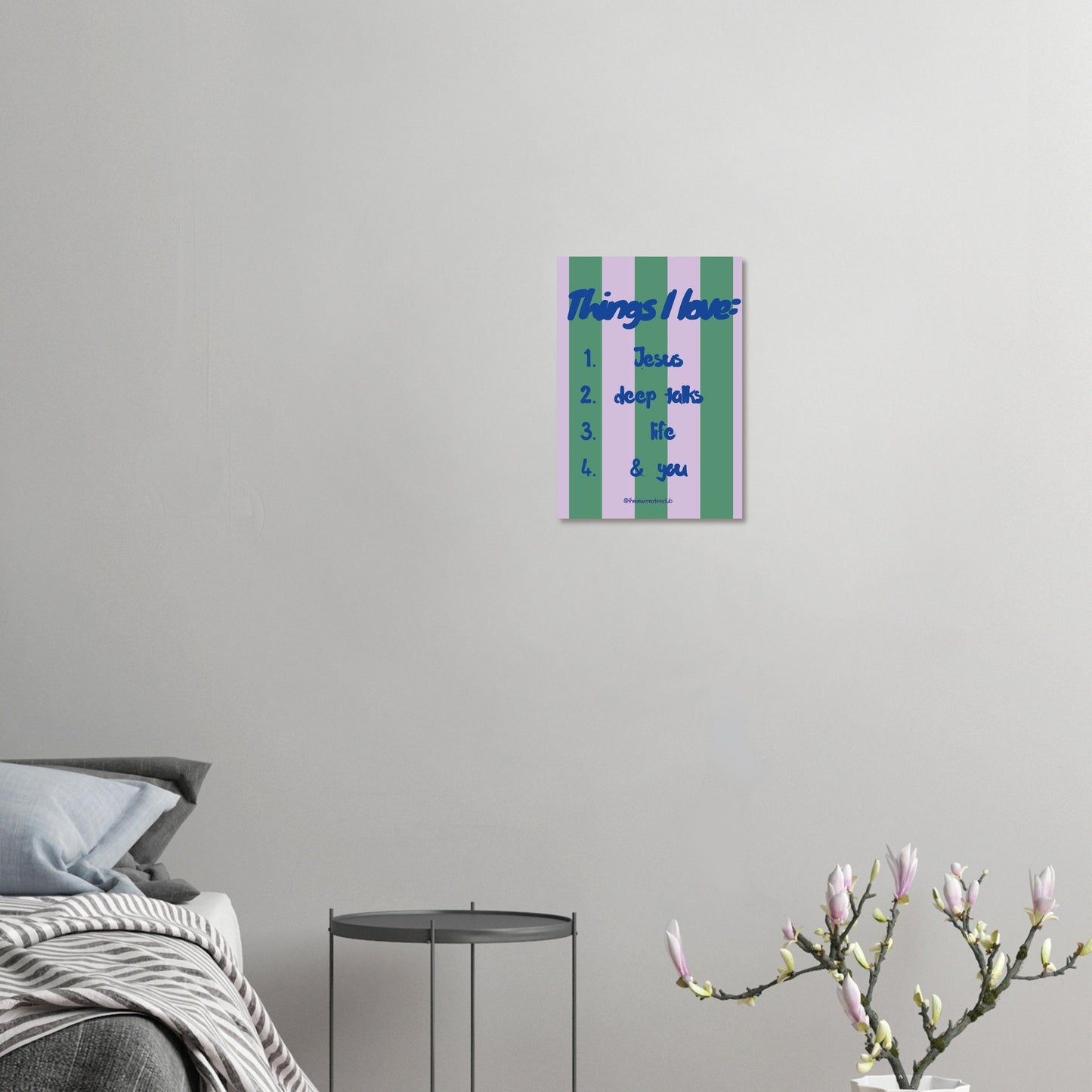 Things I love - Christian poster on semi-matte paper