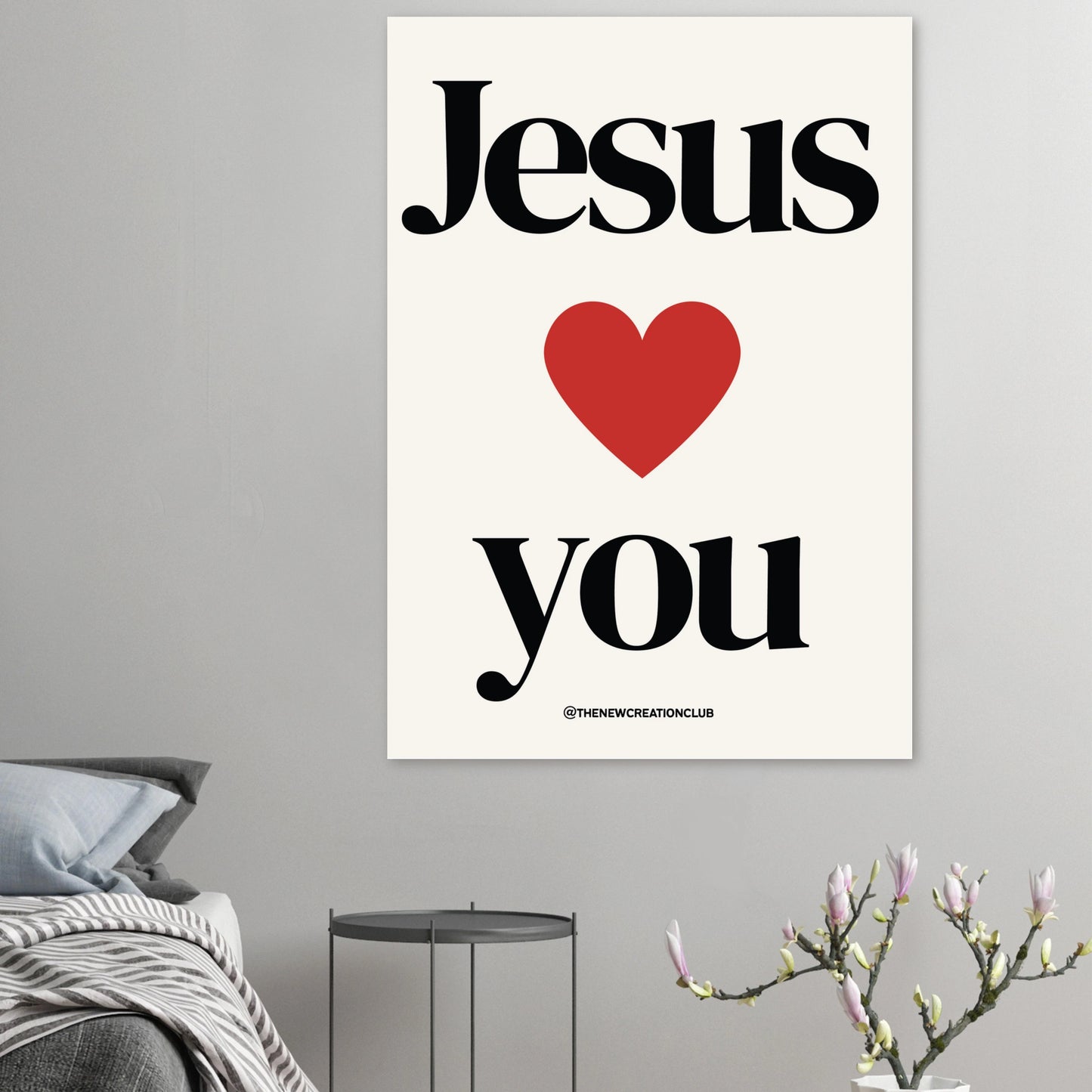 Jesus loves you - Christliches Poster