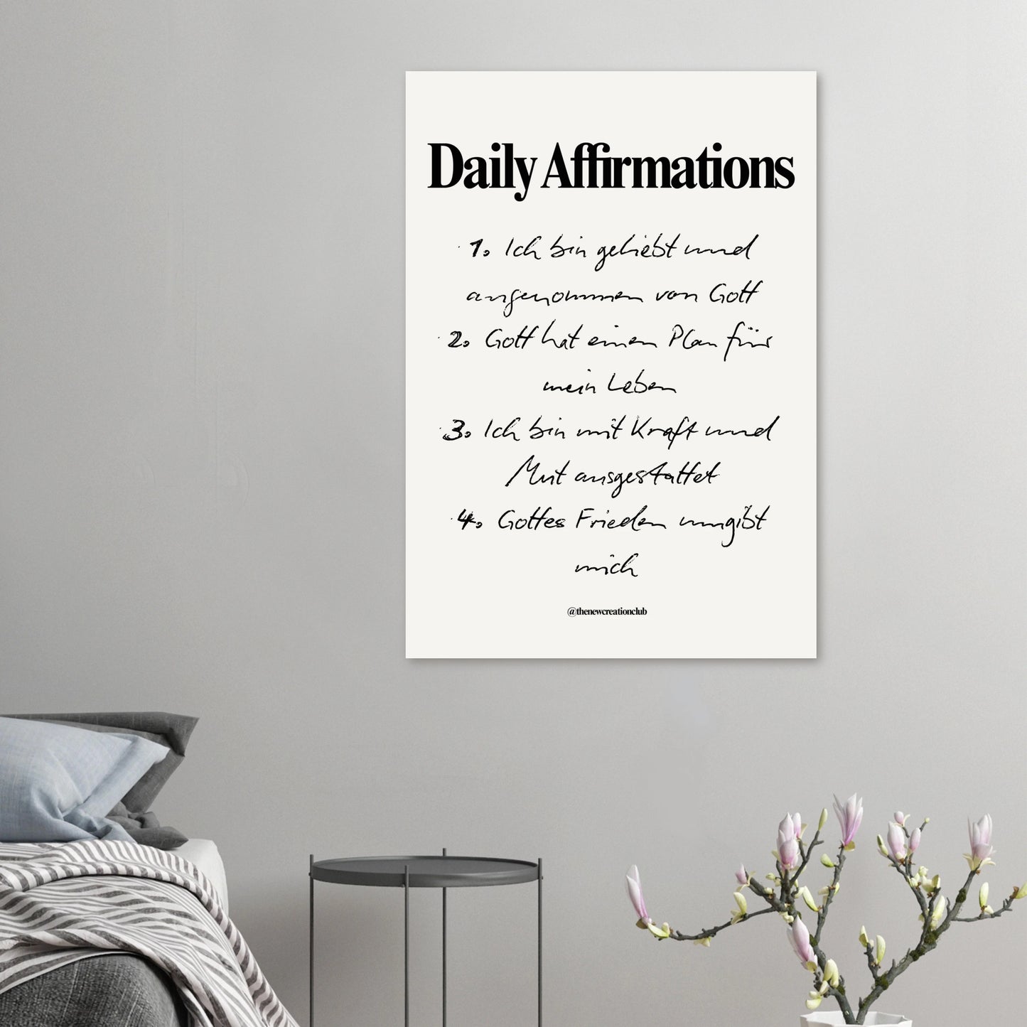 Daily Affirmations -  Schwarz und Weiß