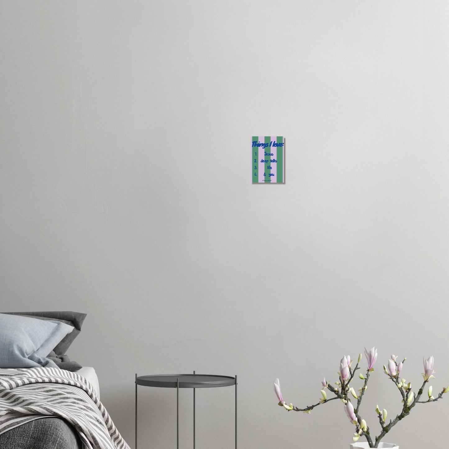 Things I love - Christian poster on semi-matte paper
