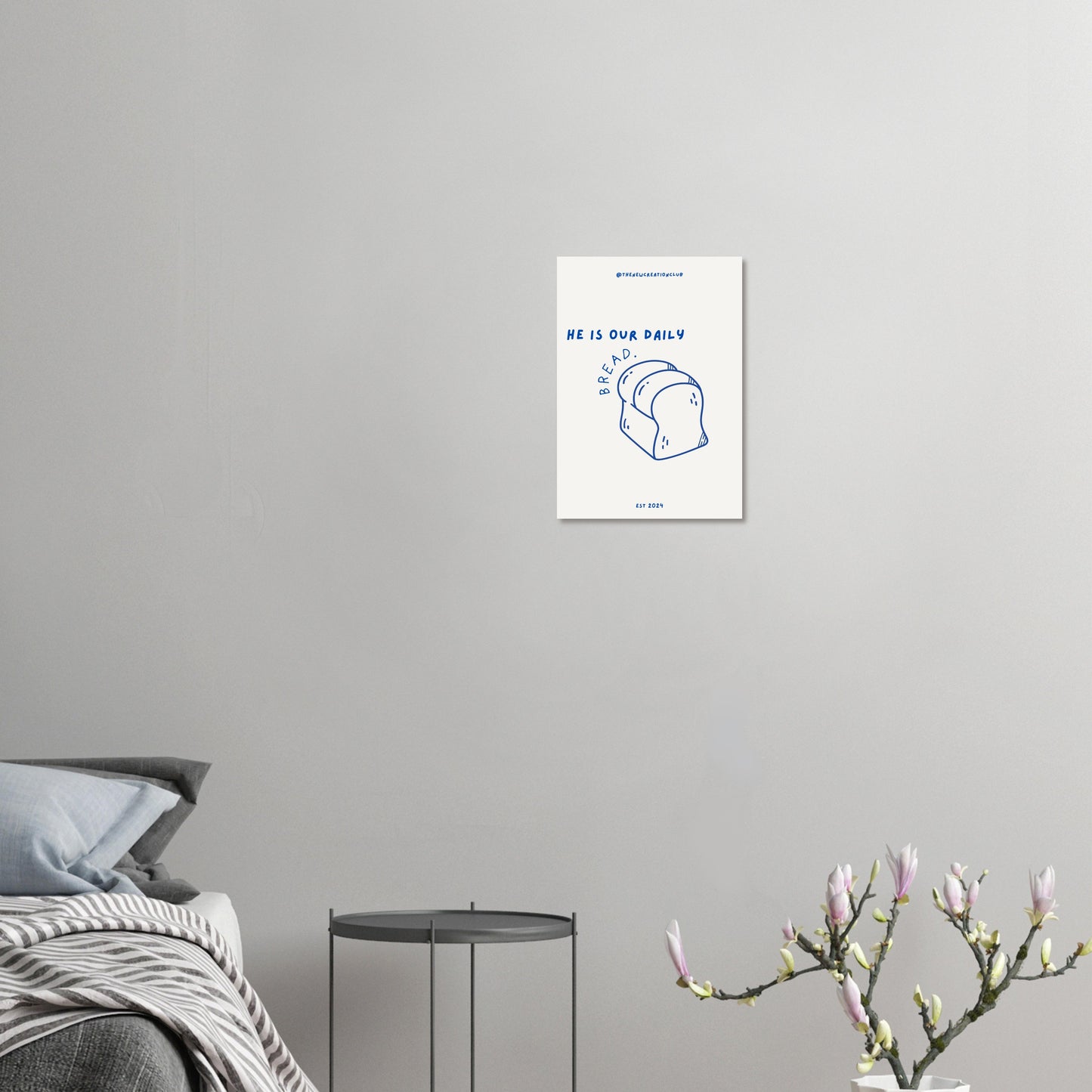 Christliches Poster 'He is the Bread of Life' – Inspirierende Wandkunst für den Glauben