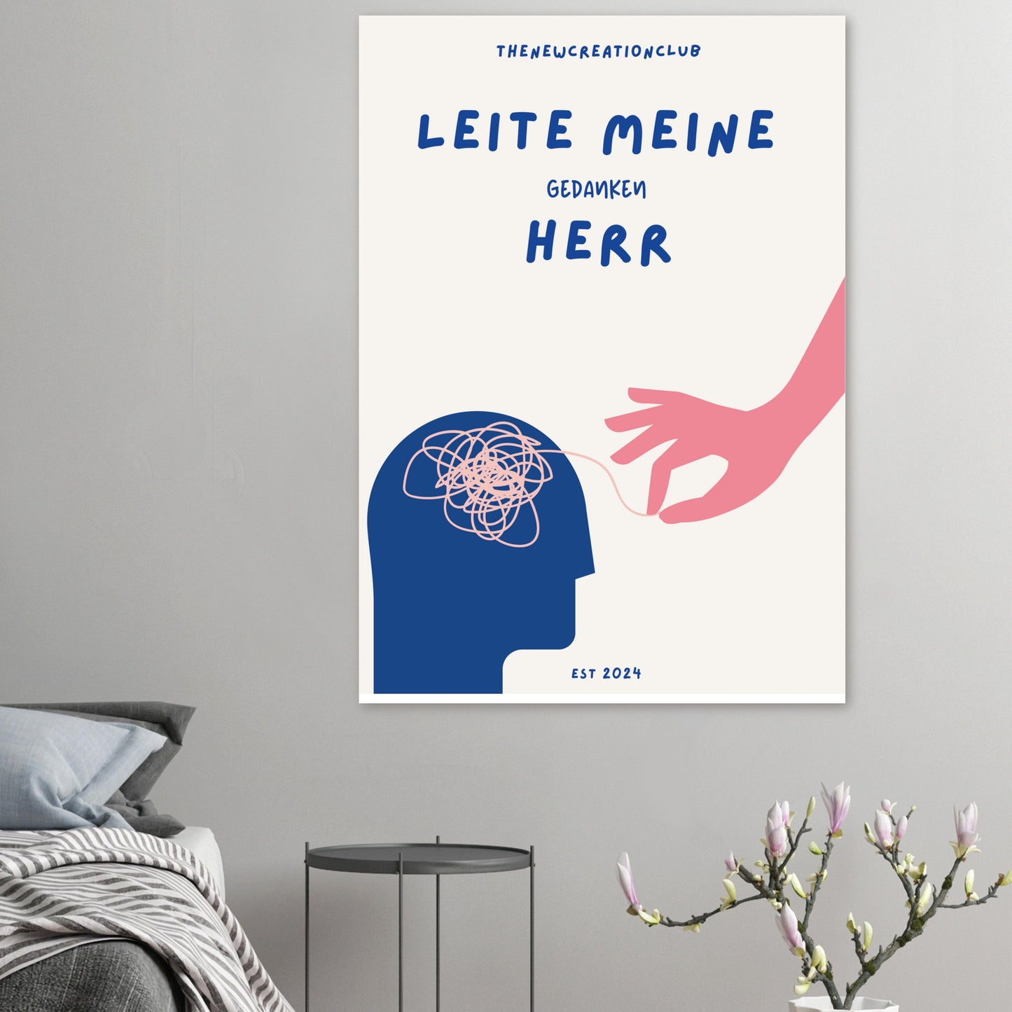 Leite meine Gedanken Herr Poster - Christliches Poster