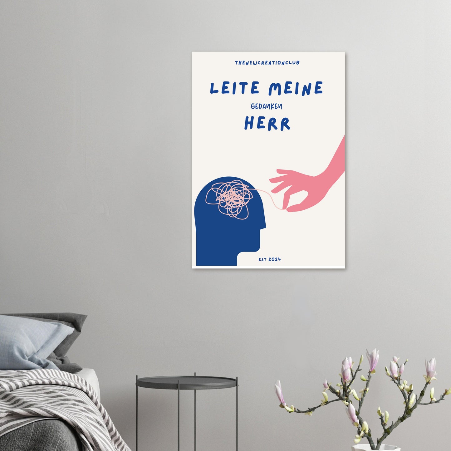 Leite meine Gedanken Herr Poster - Christliches Poster