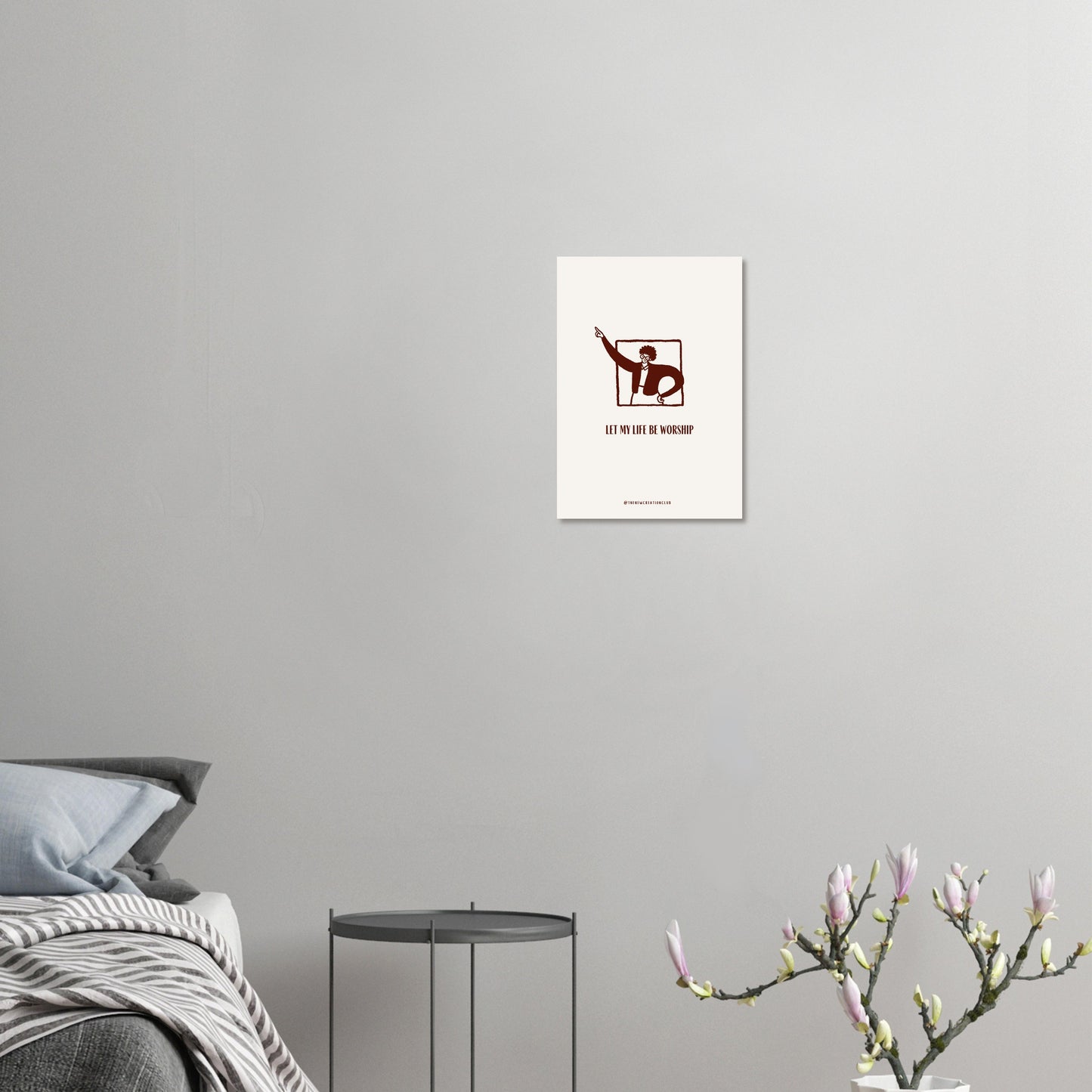 Klassisches Poster auf halbmattem Papier- „Let My Life Be Worship“