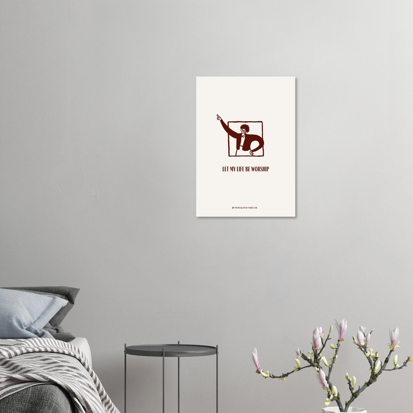 Klassisches Poster auf halbmattem Papier- „Let My Life Be Worship“