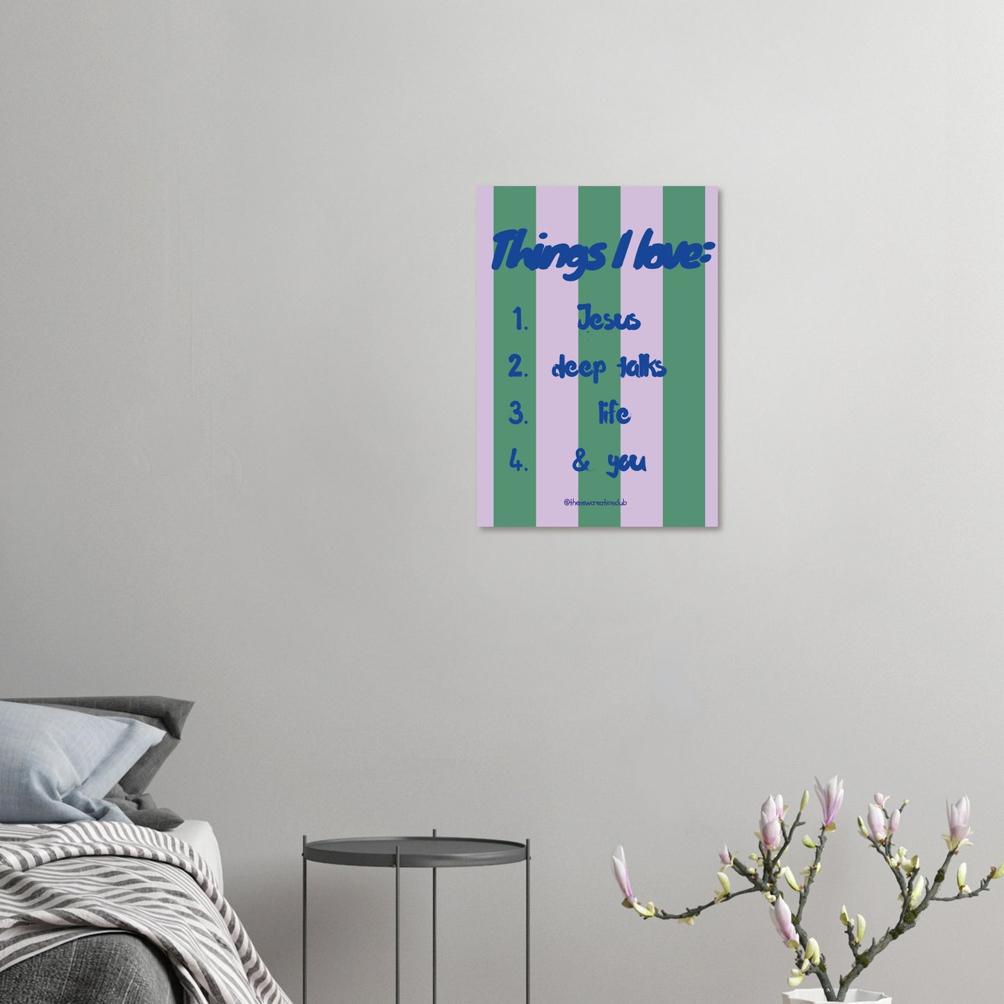 Things I love - Christian poster on semi-matte paper